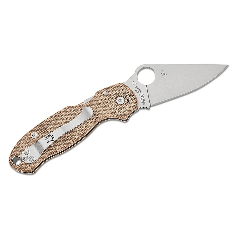 Ніж Spyderco Para 3 Brown Canvas Micarta brown C223MPCW