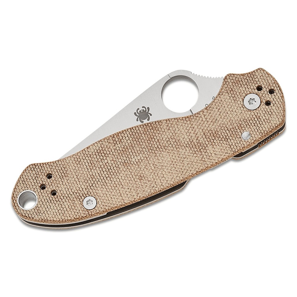 Ніж Spyderco Para 3 Brown Canvas Micarta brown C223MPCW