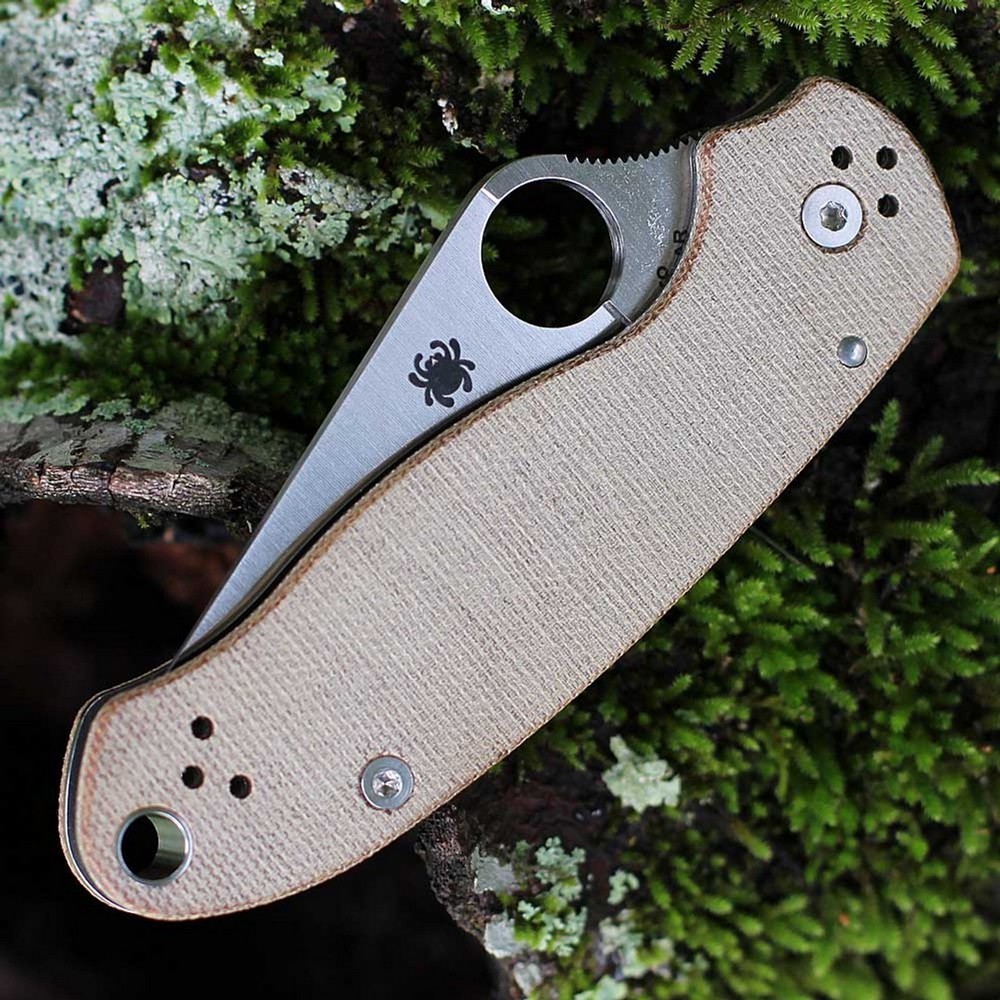 Ніж Spyderco Para 3 Brown Canvas Micarta brown C223MPCW