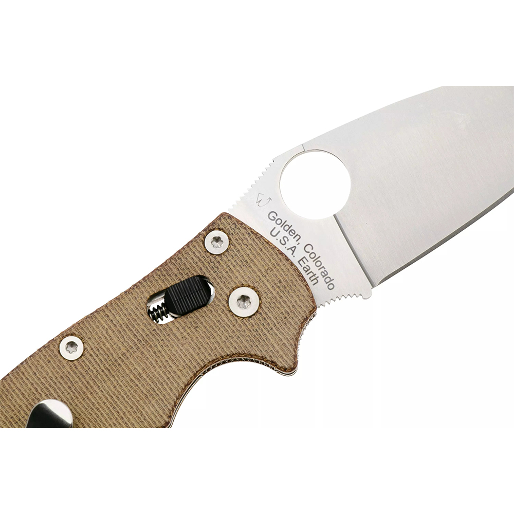Ніж Spyderco Manix 2 Brown Canvas brown C101MPCW2