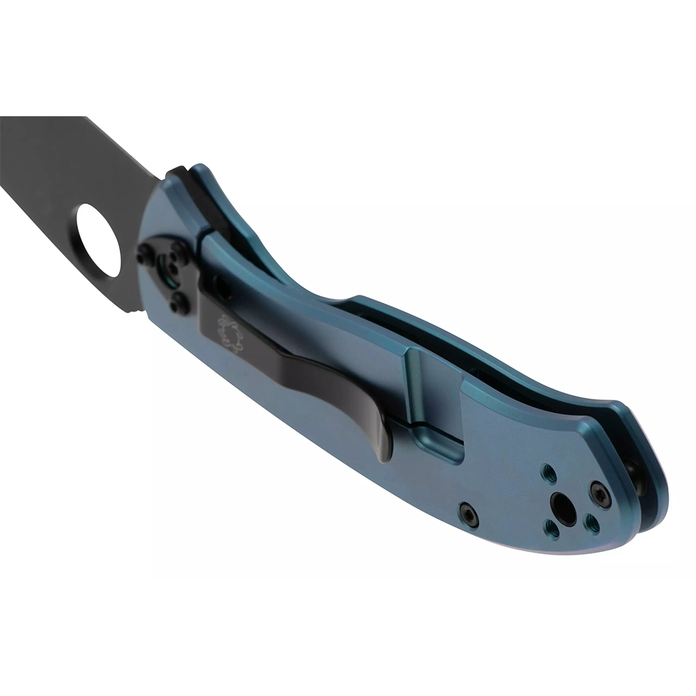 Ніж Spyderco Tenacious Titanium Black Blade blue C122TIBLBKP