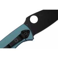 Ніж Spyderco Tenacious Titanium Black Blade blue C122TIBLBKP